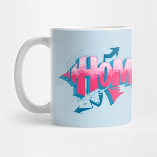 Homegirl Pink Graffiti Urban Street Art Logo Mug